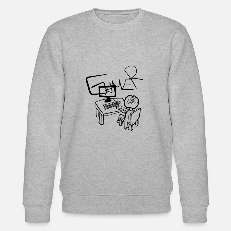 Laptop Pc - Stanley/Stella CHANGER Unisex Organic Sweatshirt - heather grey