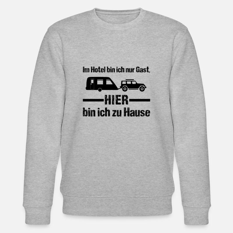 Camping - Stanley/Stella Unisex Bio-Sweatshirt CHANGER - Grau meliert