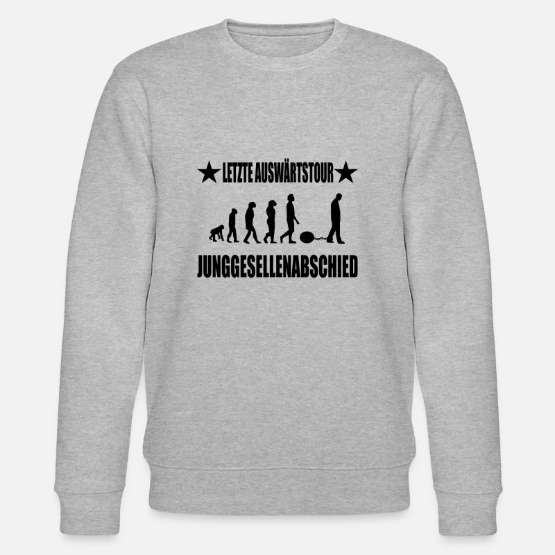 Junggesellenabschied - Stanley/Stella Unisex Bio-Sweatshirt CHANGER  - Grau meliert