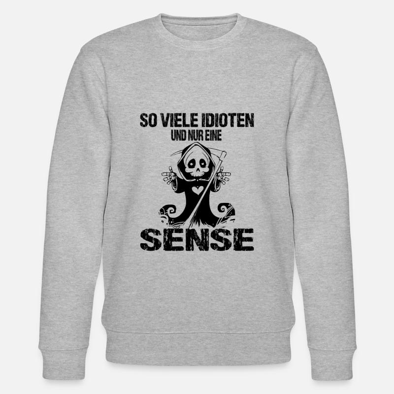 Spruch - Stanley/Stella Unisex Bio-Sweatshirt CHANGER  - Grau meliert