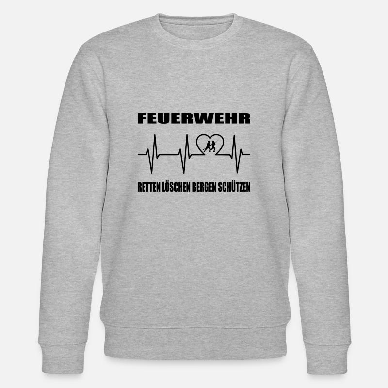 Feuerwehr - Stanley/Stella Unisex Bio-Sweatshirt CHANGER  - Grau meliert