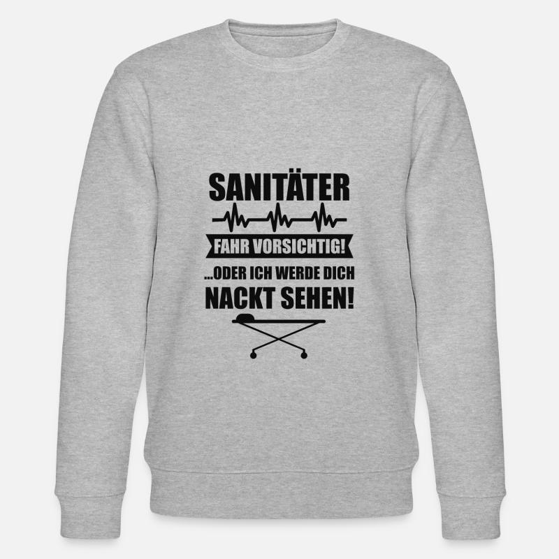 Paramedic Paramedic Cool Gift - Stanley/Stella CHANGER Unisex Organic Sweatshirt - heather grey