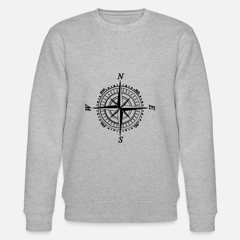 compass - Stanley/Stella CHANGER Unisex Organic Sweatshirt - heather grey