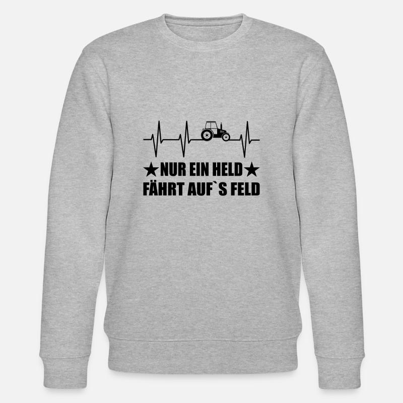 Traktor - Stanley/Stella Unisex Bio-Sweatshirt CHANGER  - Grau meliert