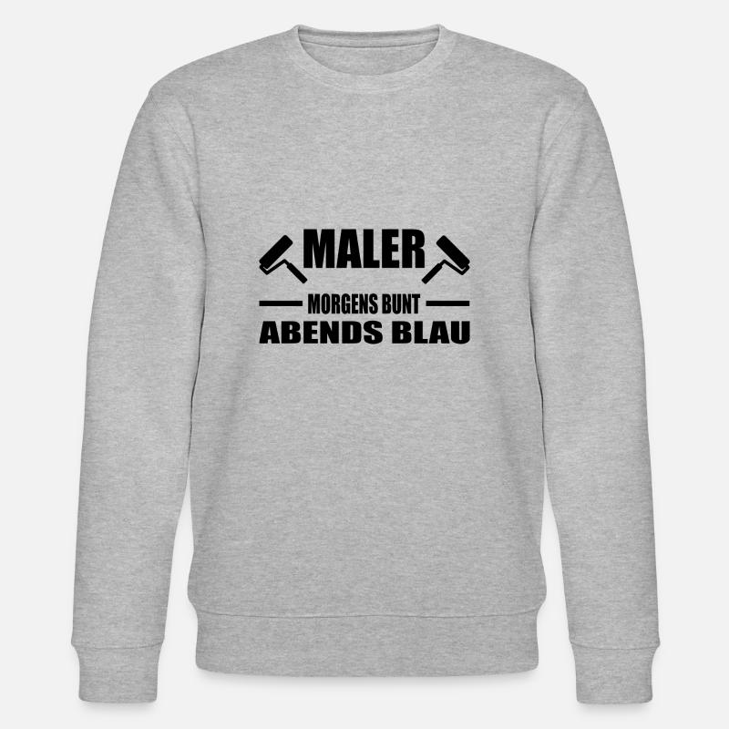 Maler - Stanley/Stella Unisex Bio-Sweatshirt CHANGER  - Grau meliert