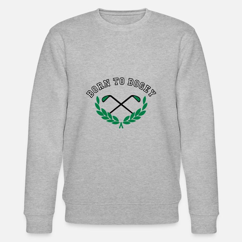 Born to Bogey - Stanley/Stella Unisex Bio-Sweatshirt CHANGER  - Grau meliert