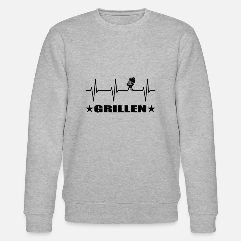 BBQ - Stanley/Stella Unisex Bio-Sweatshirt CHANGER  - Grau meliert