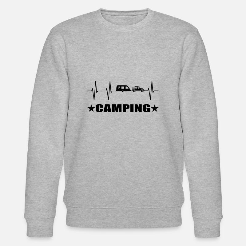 Camping - Stanley/Stella Unisex Bio-Sweatshirt CHANGER  - Grau meliert