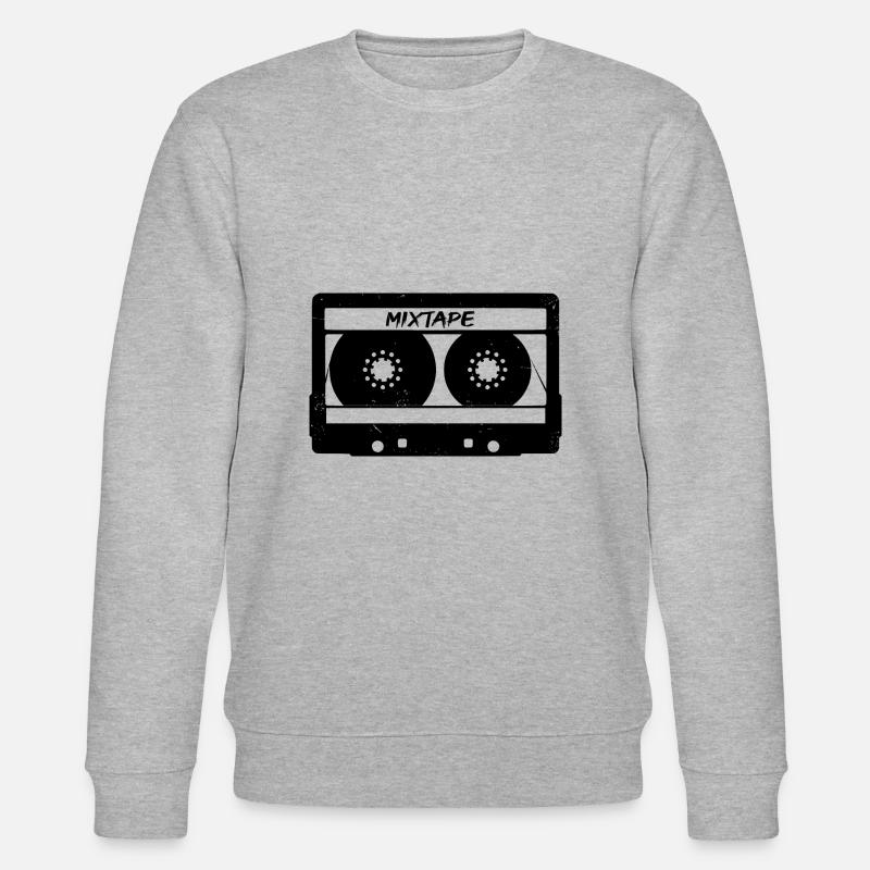 Cassette de mixtape cassette - Sweat bio CHANGER Stanley/Stella Unisexe - gris chiné