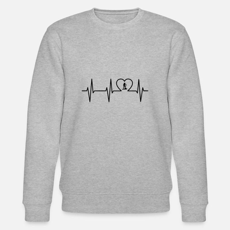 Wandern - Stanley/Stella Unisex Bio-Sweatshirt CHANGER  - Grau meliert