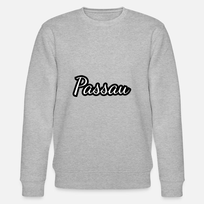Passau - Textdesign mit Stadtnamen - Stanley/Stella Unisex Bio-Sweatshirt CHANGER  - Grau meliert