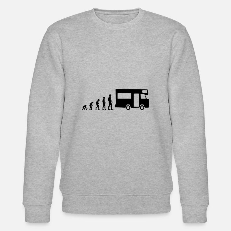 Motorhome Evolution - Stanley/Stella CHANGER Unisex Organic Sweatshirt - heather grey