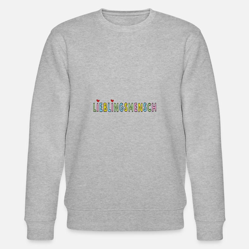 Lieblingsmensch - Stanley/Stella Unisex Bio-Sweatshirt CHANGER  - Grau meliert