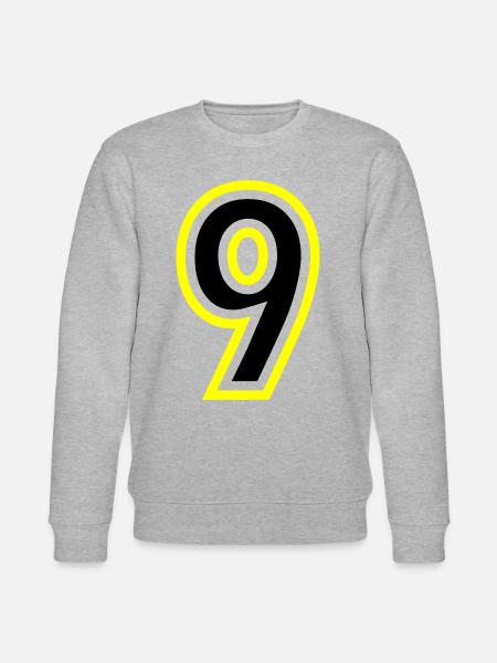 9 Number College - Stanley/Stella CHANGER Unisex Organic Sweatshirt - heather grey