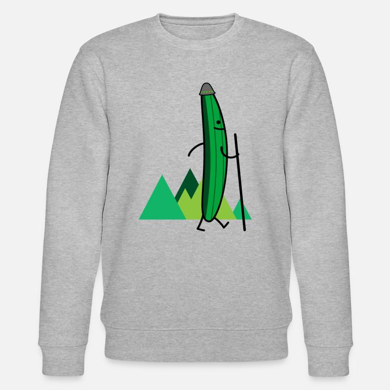 Concombre errant (b) - Sweat bio CHANGER Stanley/Stella Unisexe - gris chiné