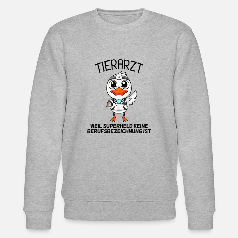 Tierarzt - Stanley/Stella Unisex Bio-Sweatshirt CHANGER  - Grau meliert