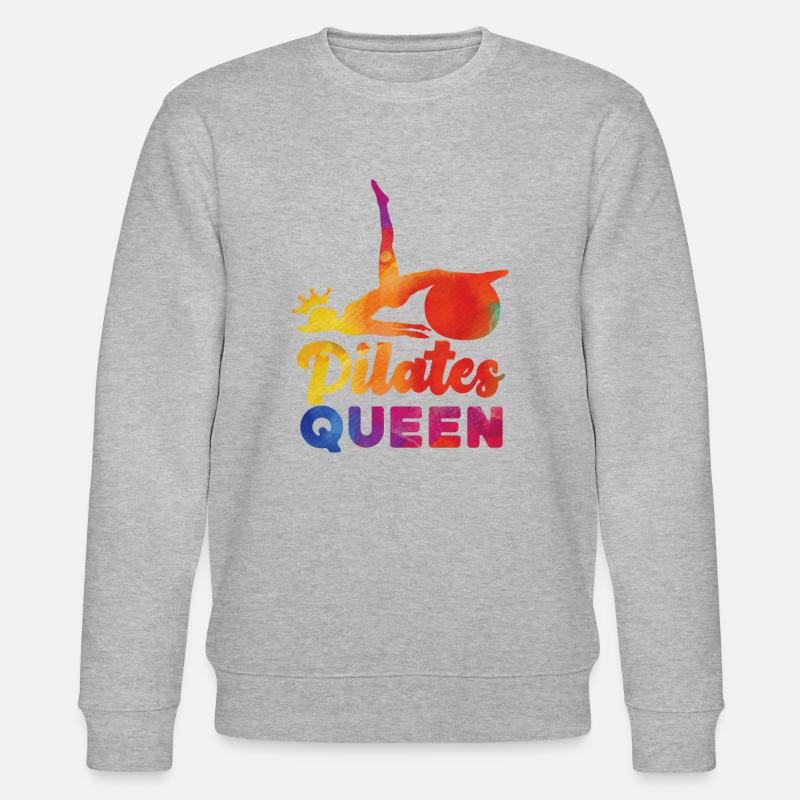 Pilates Instructor Teacher Queen - Stanley/Stella Unisex Bio-Sweatshirt CHANGER  - Grau meliert