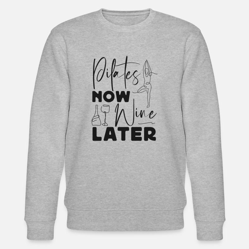 Pilates Instructor Teacher Wine - Stanley/Stella Unisex Bio-Sweatshirt CHANGER  - Grau meliert