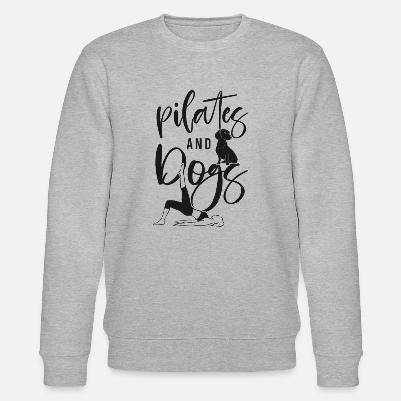 Pilates Instructor Teacher Dog - Stanley/Stella CHANGER Unisex Organic Sweatshirt - heather grey