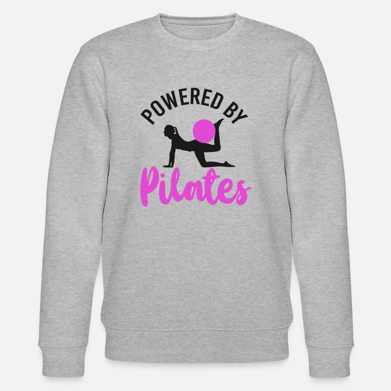 Pilates Instructor Teacher Powered - Stanley/Stella Unisex Bio-Sweatshirt CHANGER  - Grau meliert