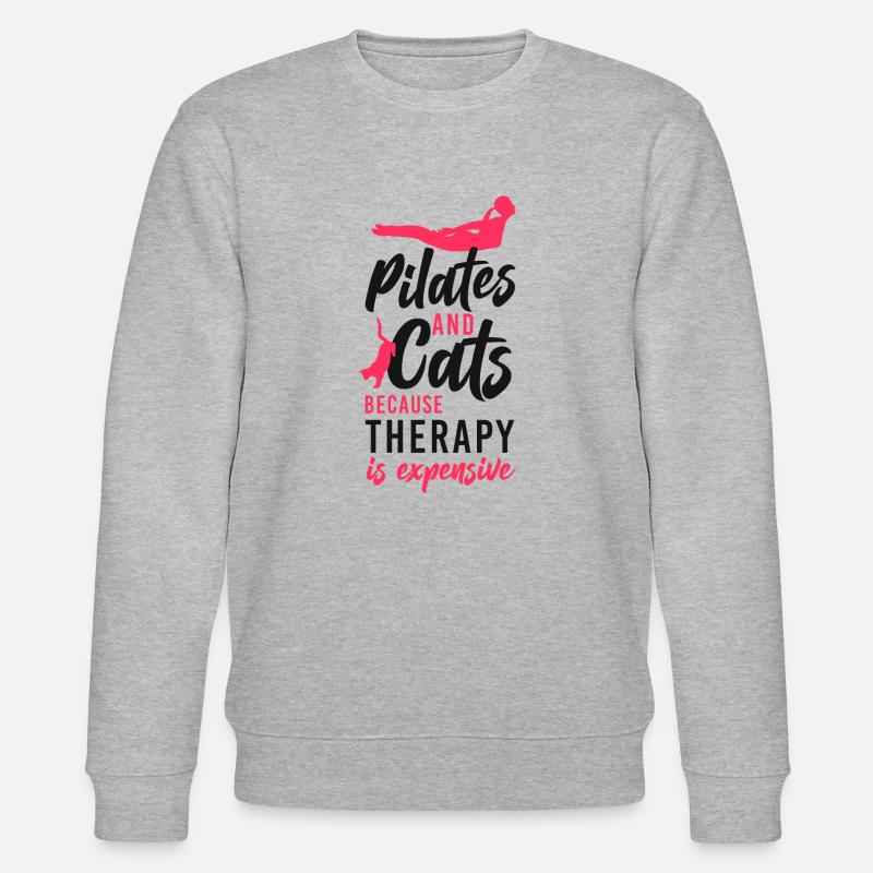Instructeur de Pilates Enseignant Chat - Sweat bio CHANGER Stanley/Stella Unisexe - gris chiné