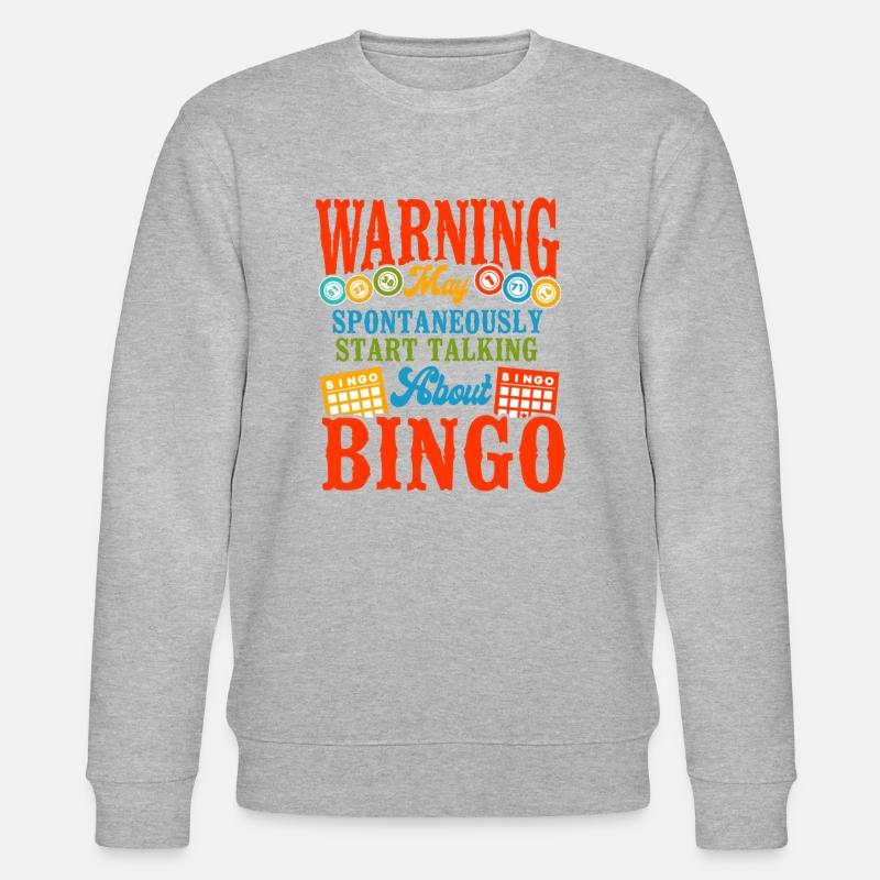 Bingo Player Warning May - Stanley/Stella Unisex Bio-Sweatshirt CHANGER  - Grau meliert