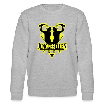 Junggesellen Crew Jga Drinking - Stanley/Stella Unisex Bio-Sweatshirt CHANGER  - Grau meliert - Vorne - Nik (191cm) & Marisol (170cm)