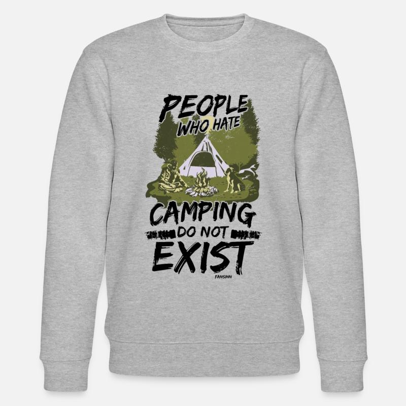 Camping - Stanley/Stella Unisex Bio-Sweatshirt CHANGER  - Grau meliert