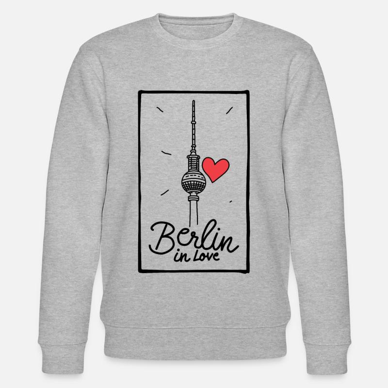 Berlin en amour - Sweat bio CHANGER Stanley/Stella Unisexe - gris chiné