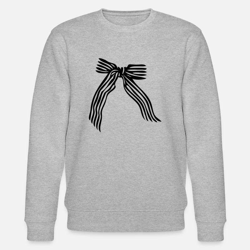 Stripes pattern ribbon - Stanley/Stella CHANGER Unisex Organic Sweatshirt - heather grey