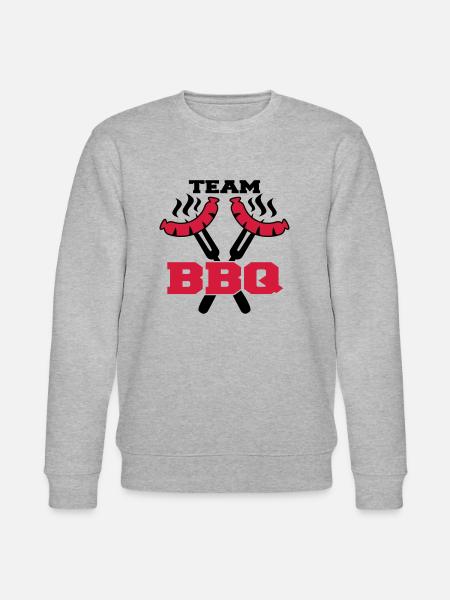Team BBQ Logo - Stanley/Stella CHANGER Unisex Organic Sweatshirt - heather grey