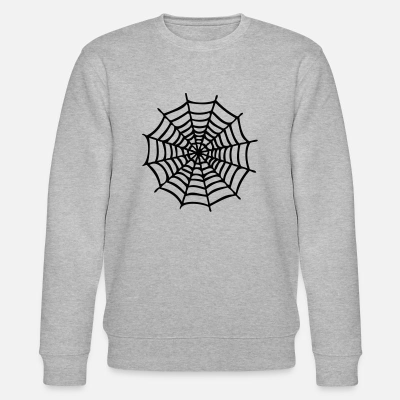 spider web1 - Stanley/Stella CHANGER Unisex Organic Sweatshirt - heather grey