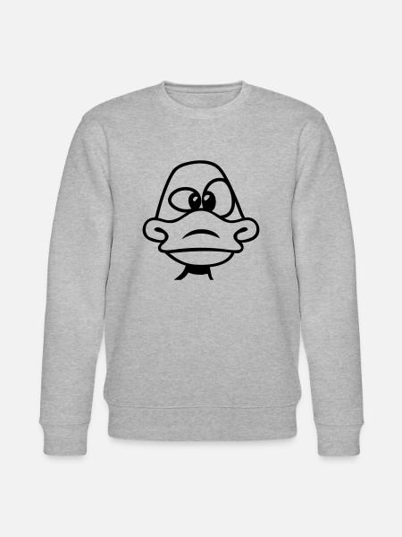 Dumme dumme ænder - Stanley/Stella økologisk unisex-sweatshirt CHANGER  - grå meleret