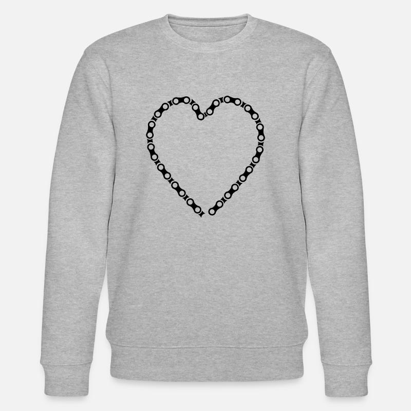 Fahrradkette - Stanley/Stella Unisex Bio-Sweatshirt CHANGER  - Grau meliert