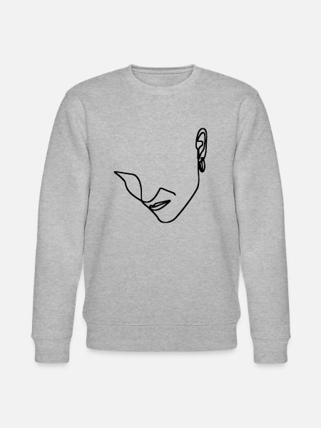 Frauen Linienkunst - Stanley/Stella Unisex Bio-Sweatshirt CHANGER  - Grau meliert