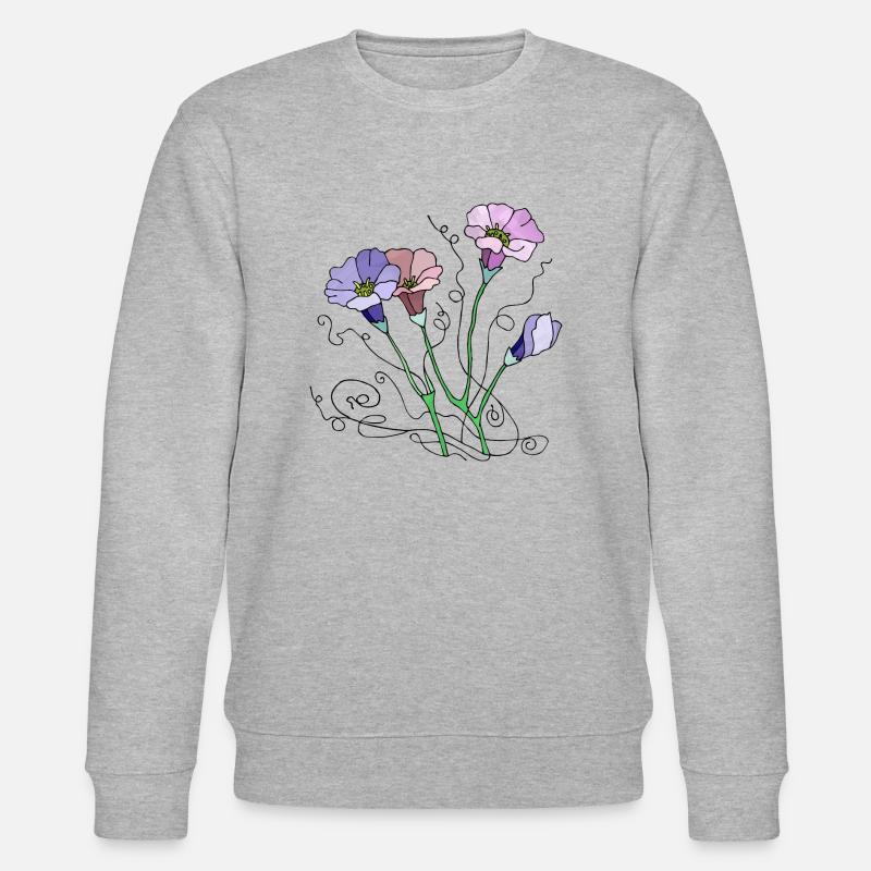 Fleur - Sweat bio CHANGER Stanley/Stella Unisexe - gris chiné
