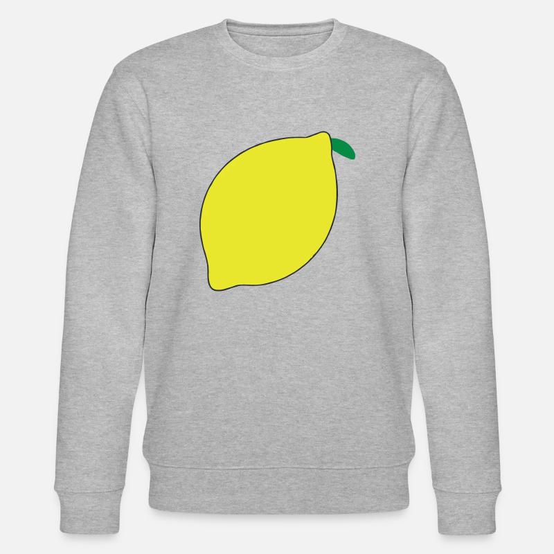 Idée cadeau d’illustration de citron - Sweat bio CHANGER Stanley/Stella Unisexe - gris chiné