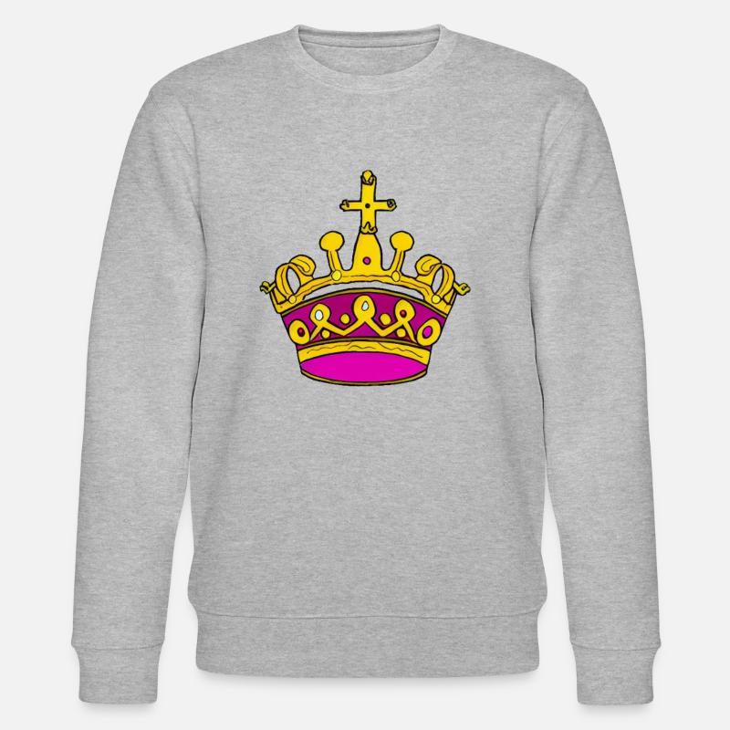 Roi héritier Reine Empereur Majesté - Sweat bio CHANGER Stanley/Stella Unisexe - gris chiné