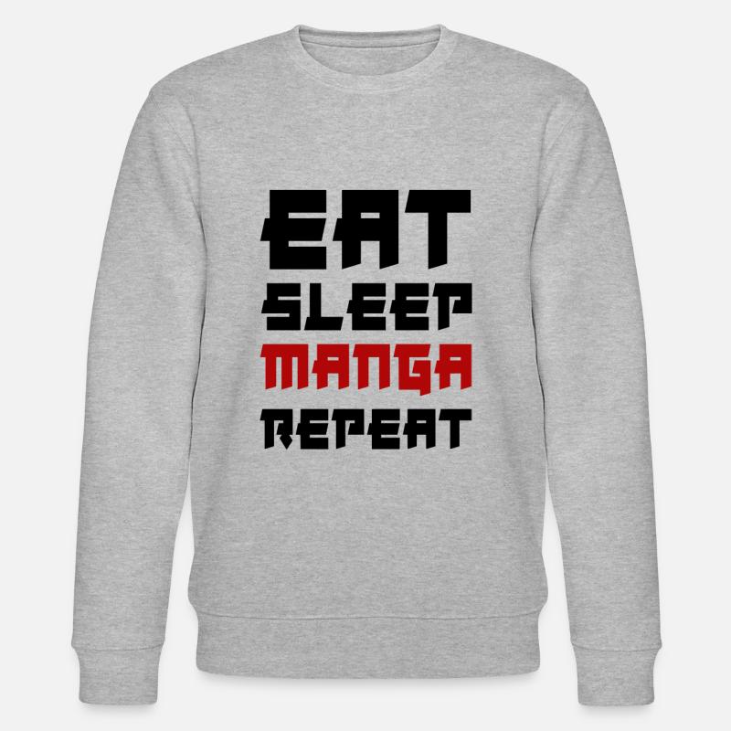 Manger du sommeil Manga Répéter - Sweat bio CHANGER Stanley/Stella Unisexe - gris chiné