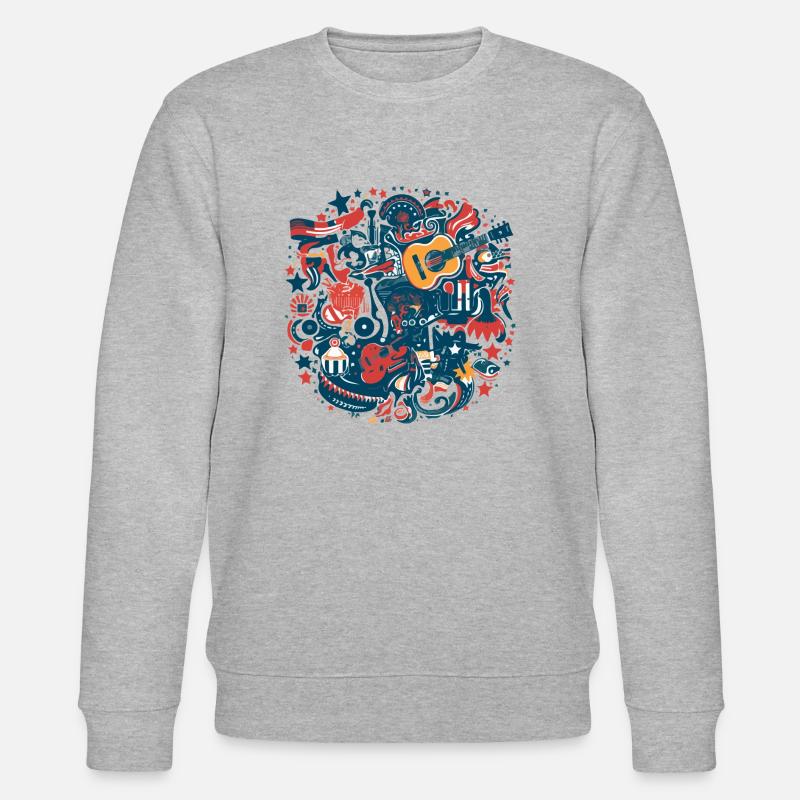 Folklore américain - Sweat bio CHANGER Stanley/Stella Unisexe - gris chiné