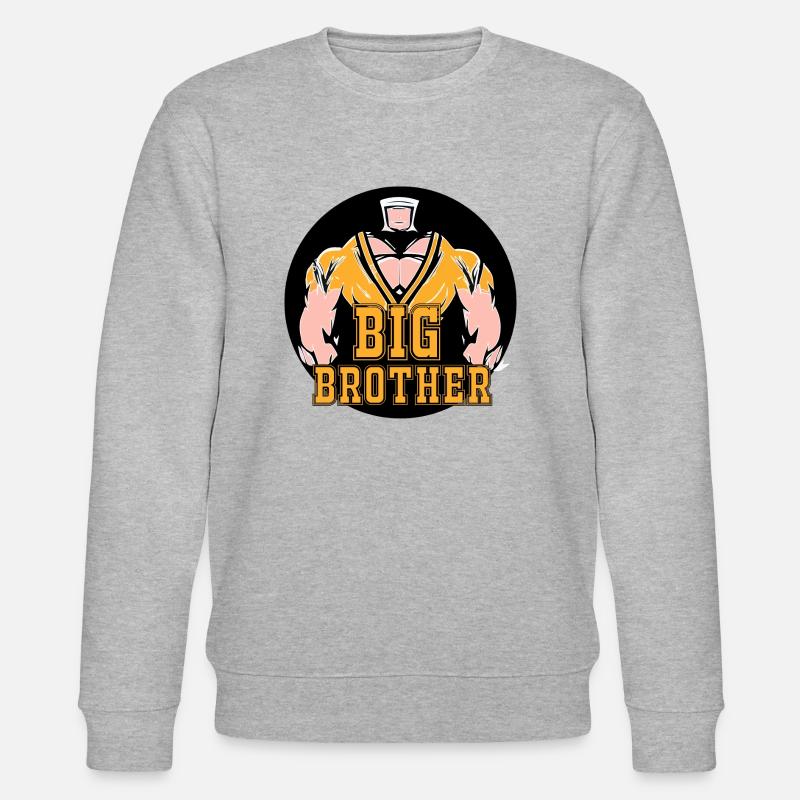 GROßER BRUDER - Stanley/Stella Unisex Bio-Sweatshirt CHANGER  - Grau meliert