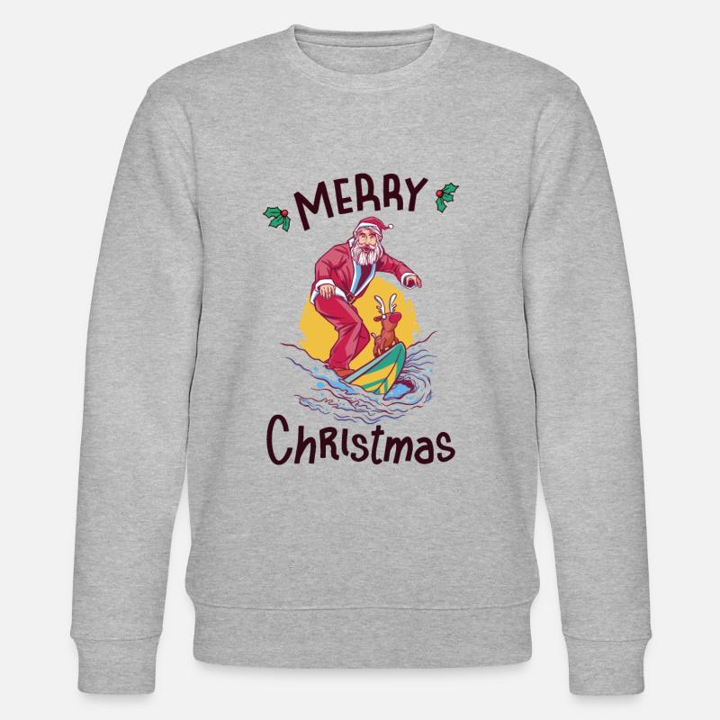 Weihnachten im Juli - Stanley/Stella Unisex Bio-Sweatshirt CHANGER  - Grau meliert