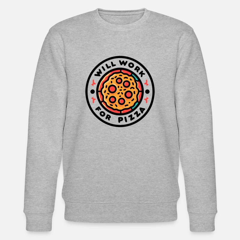 Fonctionnera pour Pizza - Sweat bio CHANGER Stanley/Stella Unisexe - gris chiné