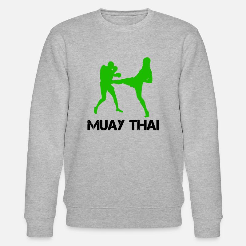 muay thai 1 - Stanley/Stella Unisex Bio-Sweatshirt CHANGER  - Grau meliert