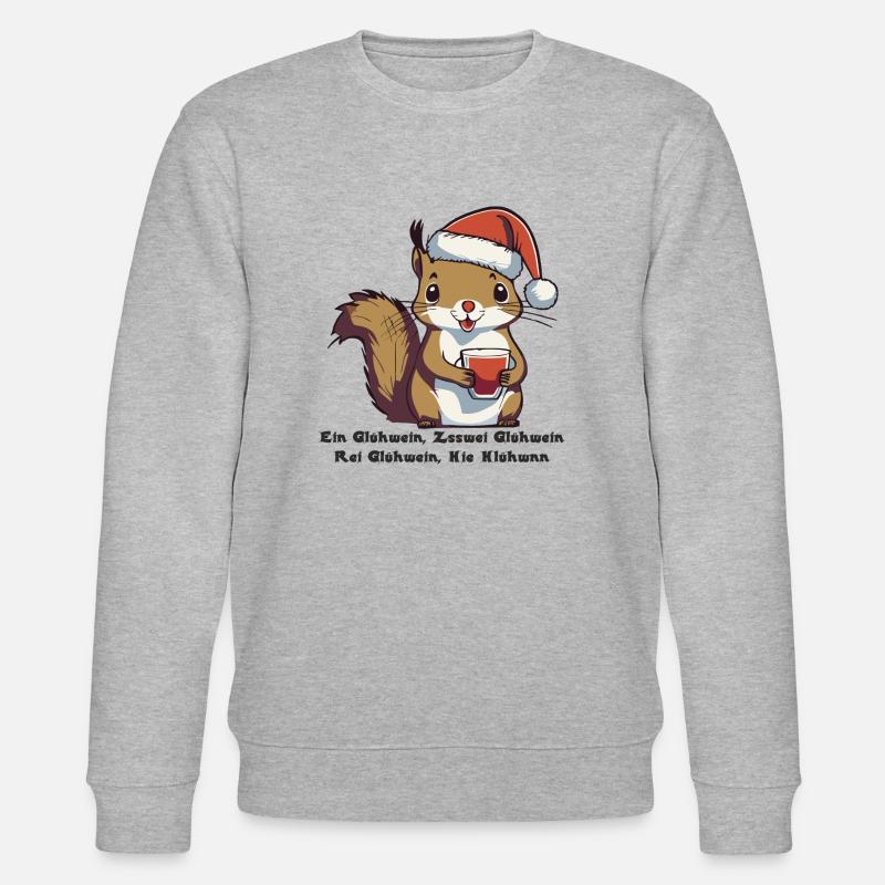 Glühhörnchen 2 - Stanley/Stella Unisex Bio-Sweatshirt CHANGER  - Grau meliert