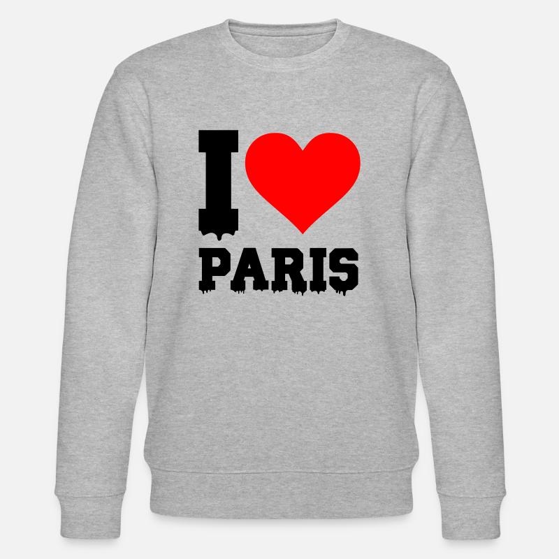 J’adore Paris - Sweat bio CHANGER Stanley/Stella Unisexe - gris chiné