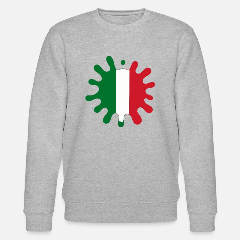 Blobs de drapeau italien - Sweat bio CHANGER Stanley/Stella Unisexe - gris chiné