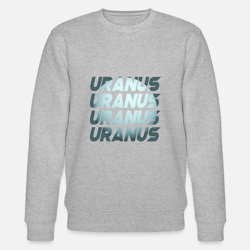 Uranus Design - Stanley/Stella Unisex Bio-Sweatshirt CHANGER  - Grau meliert