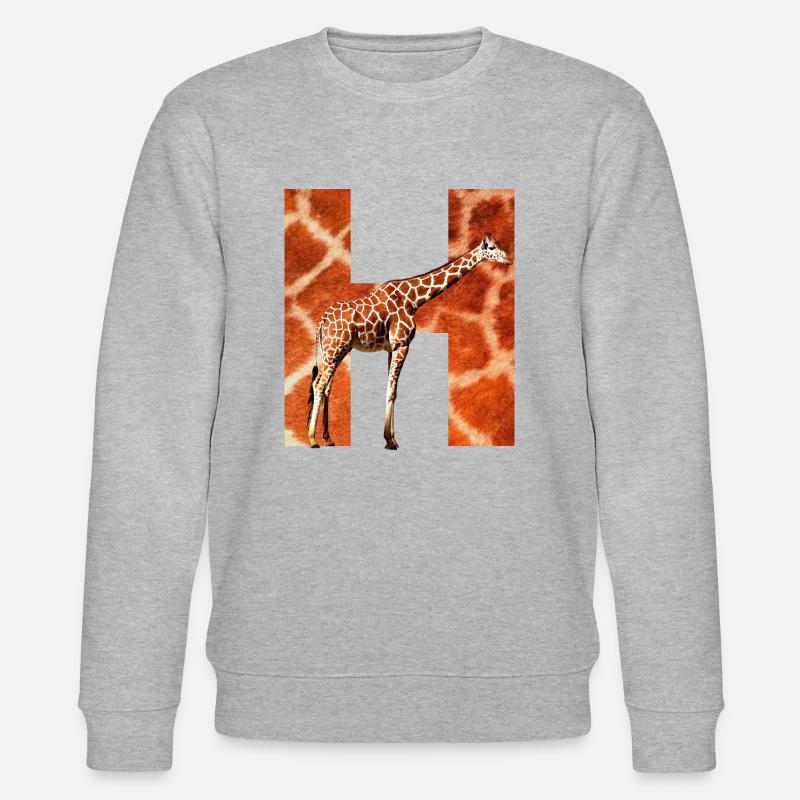 giraffe h - Stanley/Stella Unisex Bio-Sweatshirt CHANGER  - Grau meliert