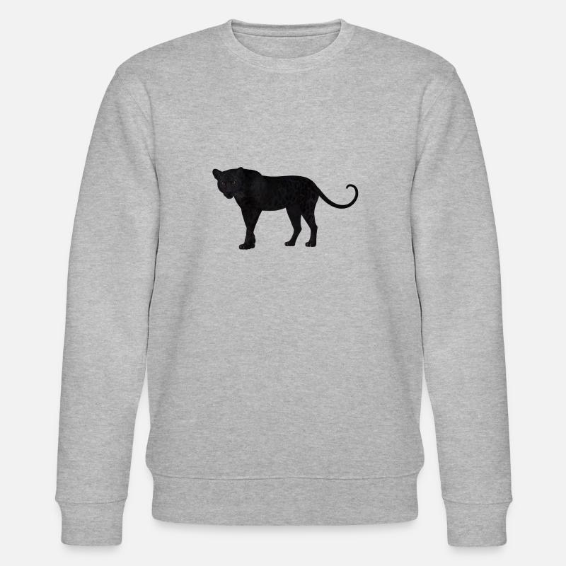Der schwarze Panther :) - Stanley/Stella Unisex Bio-Sweatshirt CHANGER  - Grau meliert
